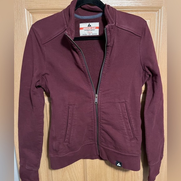 American Giant Moto Full Zip Heavyweight Sweatshirt Jacket - Picture 1 of 8